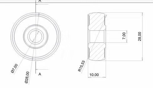 Curved Ball Bearing